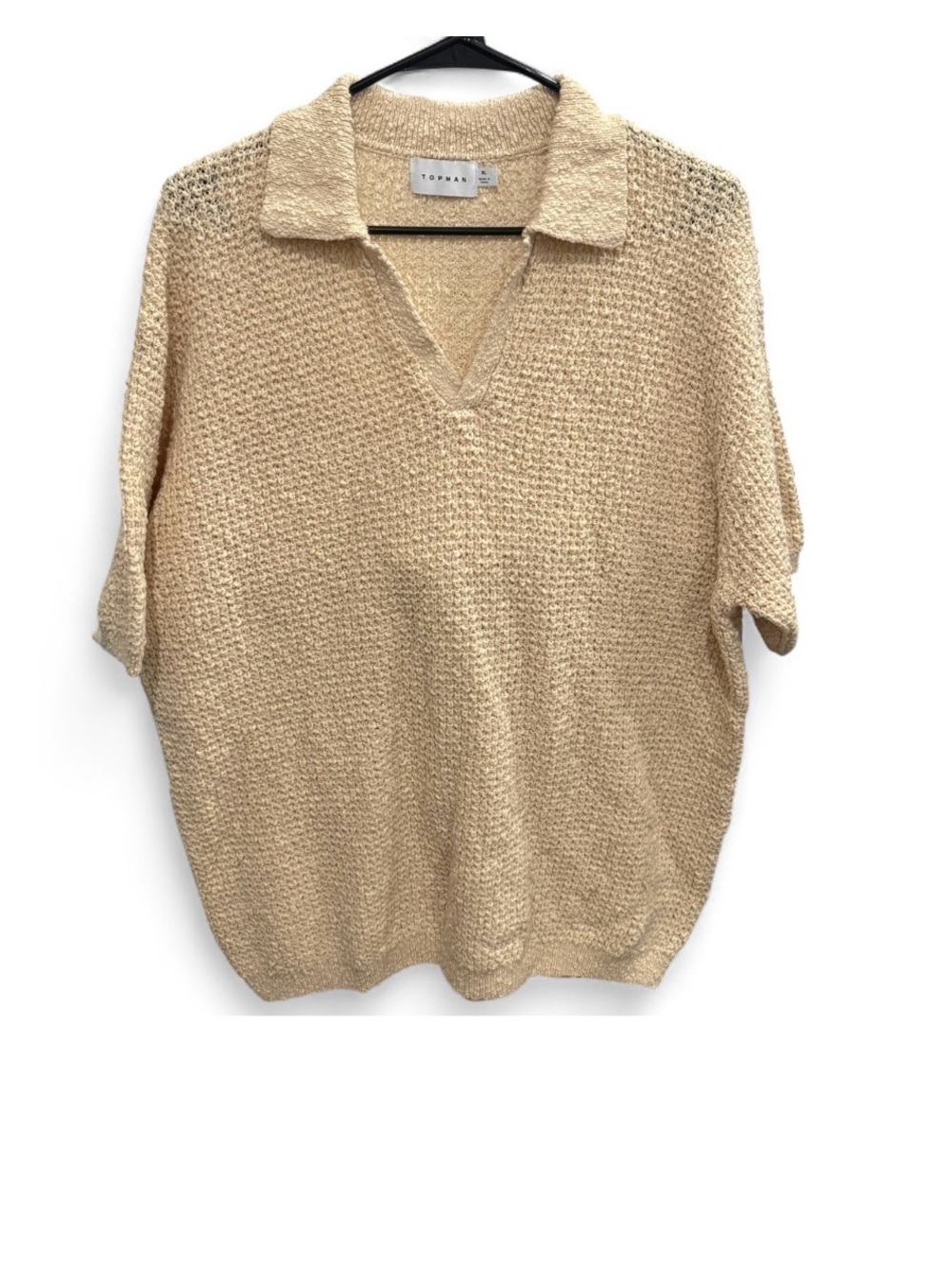 Johnny Collar Textured Cotton Polo